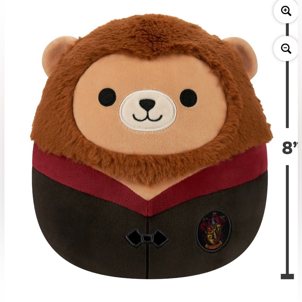 NWT Harry Potter Gryffindor Lion Squishmallow 8” Plush Stuffed Animal
